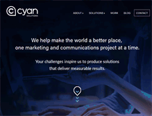 Tablet Screenshot of cyansolutions.com